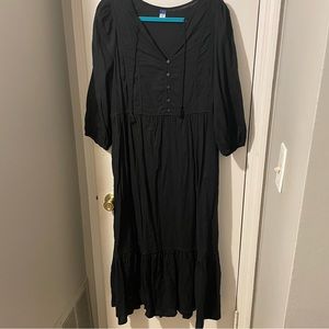 Old Navy black boho dress